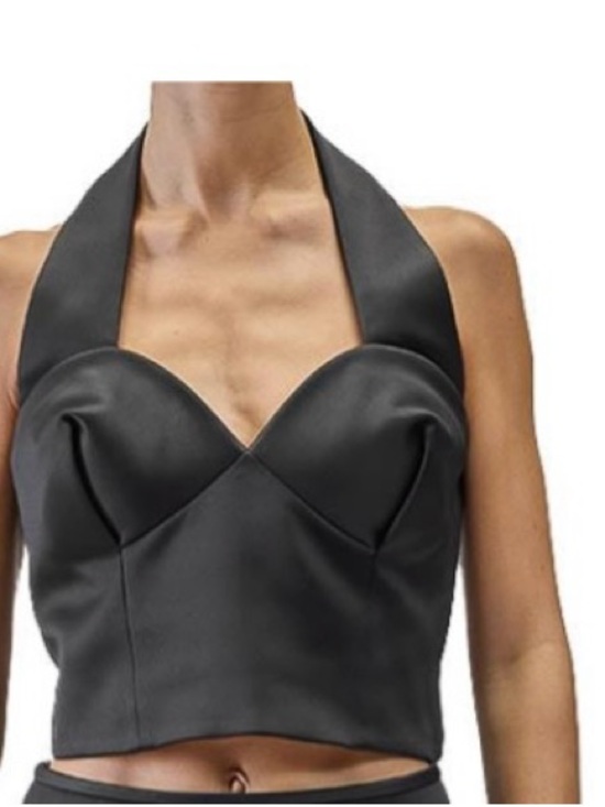 Marc Jacobs Tops - Marc Jacobs Black Satin Cropped Shoulder Bag